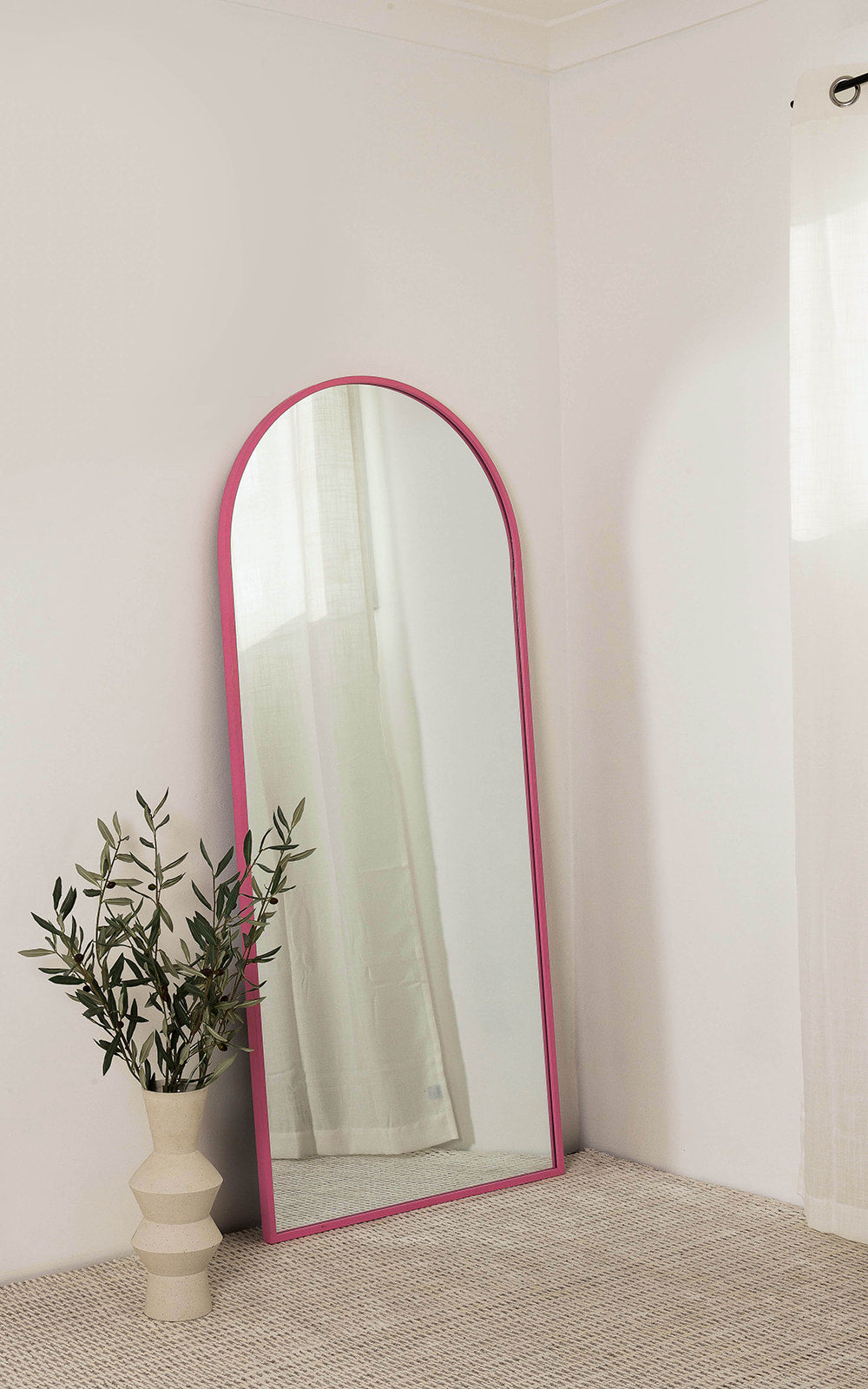 LAST REMAINING STOCK STEEL FRAMED ARCH MIRROR SMALL 170 x 60
