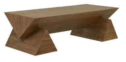 GLOBEWEST VENEER COFFEE TABLE